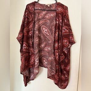 Forever 21 Maroon Kimono